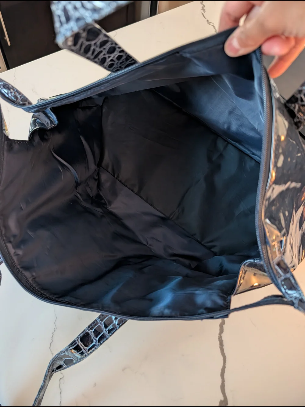 Estee Lauder Glossy Navy Travel Tote Bag
